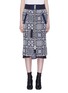 Main View - Click To Enlarge - SACAI - x Reyn Spooner zip front floral embroidered skirt