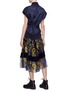 Back View - Click To Enlarge - SACAI - Bomber panel floral print pleated dress