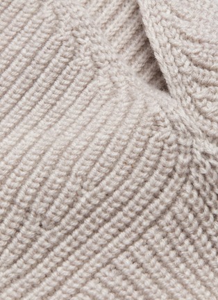 - STELLA MCCARTNEY - Virgin wool rib knit cold shoulder sweater