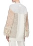 Back View - Click To Enlarge - STELLA MCCARTNEY - Faux fur shearling patchwork cardigan