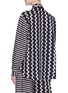 Back View - Click To Enlarge - STELLA MCCARTNEY - Zigzag stripe print silk moiré shirt