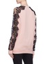Back View - Click To Enlarge - STELLA MCCARTNEY - x adidas Chantilly lace sleeve logo print sweatshirt