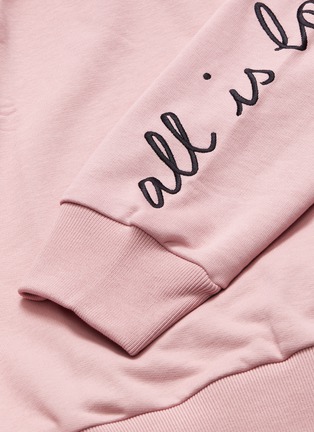  - STELLA MCCARTNEY - 'All is Love' slogan embroidered sweatshirt