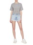 Figure View - Click To Enlarge - STELLA MCCARTNEY - Ripped denim shorts