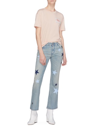 Figure View - Click To Enlarge - STELLA MCCARTNEY - Star print flared jeans