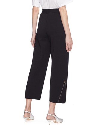 Back View - Click To Enlarge - STELLA MCCARTNEY - Zip gusset cuff culottes