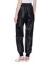 Back View - Click To Enlarge - STELLA MCCARTNEY - 'Alicia' zip outseam faux leather pants