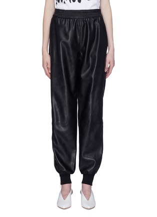 Main View - Click To Enlarge - STELLA MCCARTNEY - 'Alicia' zip outseam faux leather pants