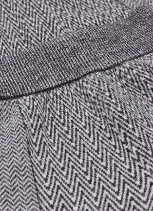  - STELLA MCCARTNEY - Chevron stripe virgin wool-silk knit jogging pants