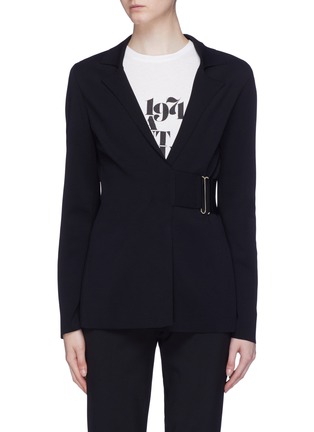 Main View - Click To Enlarge - STELLA MCCARTNEY - Belted notched lapel blazer
