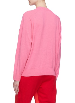 Back View - Click To Enlarge - STELLA MCCARTNEY - Colourblock panelled virgin wool sweater