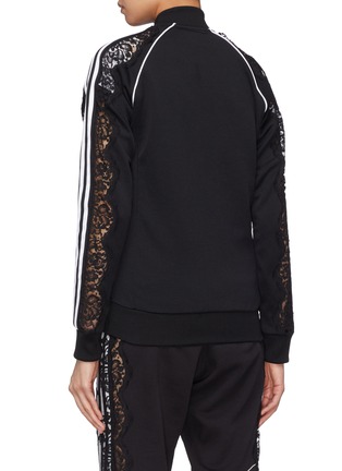 Back View - Click To Enlarge - STELLA MCCARTNEY - x adidas 3-Stripes sleeve lace panel track jacket