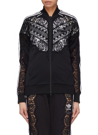 Main View - Click To Enlarge - STELLA MCCARTNEY - x adidas 3-Stripes sleeve lace panel track jacket