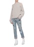 Figure View - Click To Enlarge - STELLA MCCARTNEY - Star print skinny boyfriend jeans