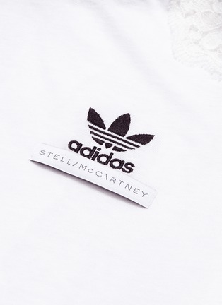  - STELLA MCCARTNEY - x adidas 3-Stripes sleeve lace panel T-shirt