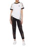 Figure View - Click To Enlarge - STELLA MCCARTNEY - x adidas 3-Stripes sleeve lace panel T-shirt