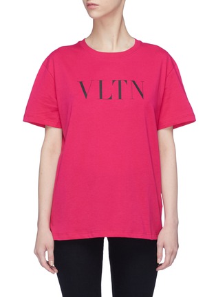 Main View - Click To Enlarge - VALENTINO GARAVANI - Logo print T-shirt