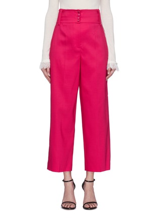 Main View - Click To Enlarge - VALENTINO GARAVANI - Belted wide leg pants