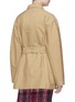 Back View - Click To Enlarge - VICTORIA BECKHAM - 'Saharienne' asymmetric double collar belted jacket