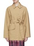 Main View - Click To Enlarge - VICTORIA BECKHAM - 'Saharienne' asymmetric double collar belted jacket