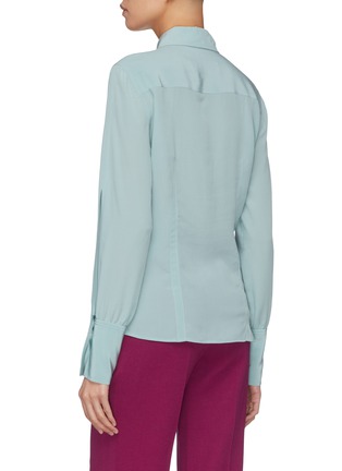 【美品】Victoria Victoria Beckham 長袖シャツ ウール Victoria Beckham // White & Multicolour Floral Silk Shirt