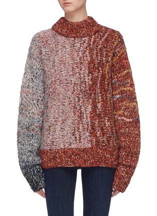 Main View - Click To Enlarge - VICTORIA BECKHAM - Gradient chunky knit sweater