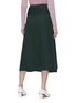 Back View - Click To Enlarge - VICTORIA BECKHAM - Wide martingale virgin wool midi skirt