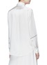 Back View - Click To Enlarge - VICTORIA BECKHAM - Lace print sleeve silk shirt