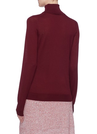 Back View - Click To Enlarge - VICTORIA BECKHAM - Wool turtleneck sweater