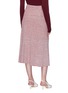 Back View - Click To Enlarge - VICTORIA BECKHAM - Mélange rib knit skirt