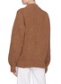 Back View - Click To Enlarge - VICTORIA BECKHAM - Elbow patch intarsia chunky rib knit sweater