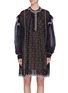 Main View - Click To Enlarge - ISABEL MARANT ÉTOILE - 'Emma' scalloped ruffle embroidered dress