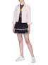 Figure View - Click To Enlarge - ISABEL MARANT ÉTOILE - 'Naomi' smocked waist embroidered tiered skirt