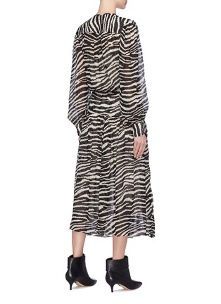 Back View - Click To Enlarge - ISABEL MARANT ÉTOILE - 'Jina' belted zebra print dress
