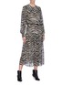 Figure View - Click To Enlarge - ISABEL MARANT ÉTOILE - 'Jina' belted zebra print dress