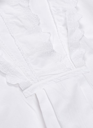 Detail View - Click To Enlarge - ISABEL MARANT ÉTOILE - 'Molan' scalloped bib midi dress
