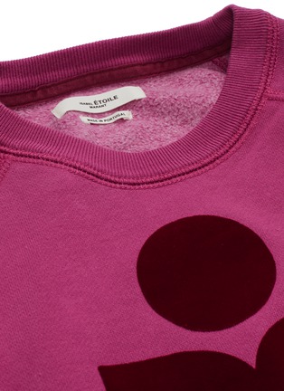  - ISABEL MARANT ÉTOILE - 'Milly' logo velvet flock print sweatshirt