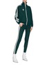 Figure View - Click To Enlarge - ISABEL MARANT ÉTOILE - 'Darcey' stripe sleeve high neck track jacket