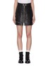 Main View - Click To Enlarge - ISABEL MARANT ÉTOILE - 'Alynna' zip front leather skirt