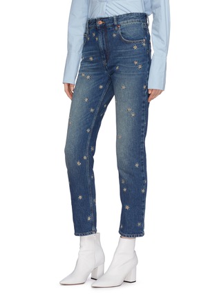 Front View - Click To Enlarge - ISABEL MARANT ÉTOILE - 'Cliffy' star embroidered jeans