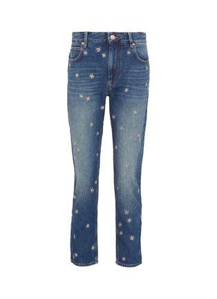 Main View - Click To Enlarge - ISABEL MARANT ÉTOILE - 'Cliffy' star embroidered jeans