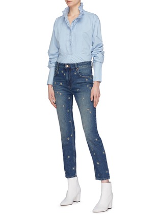 Figure View - Click To Enlarge - ISABEL MARANT ÉTOILE - 'Cliffy' star embroidered jeans