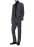 Figure View - Click To Enlarge - - - 'Martini' check plaid virgin wool suit