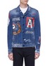 Main View - Click To Enlarge - - - Mix graphic print denim jacket