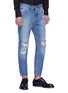 Front View - Click To Enlarge - - - Ripped slim fit jeans
