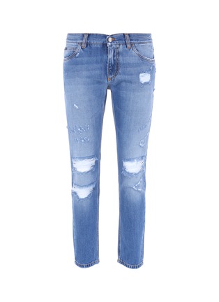 Main View - Click To Enlarge - - - Ripped slim fit jeans