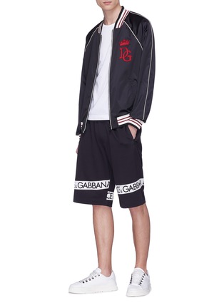 Figure View - Click To Enlarge - - - Logo print sweat shorts