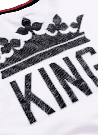  - - - 'King' logo print baseball T-shirt