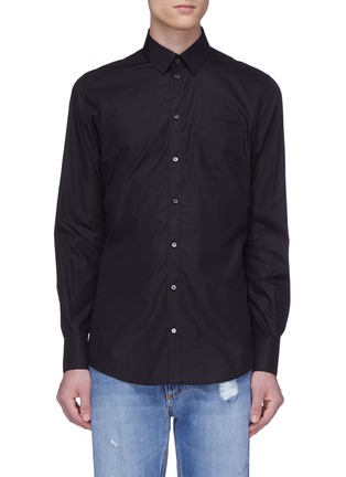Main View - Click To Enlarge - - - Logo embroidered chest pocket shirt