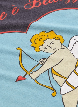  - - - Cartoon angel slogan print T-shirt